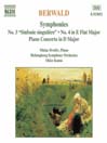 BERWALD: Symphonies Nos 3 and 4 / Piano Concerto@